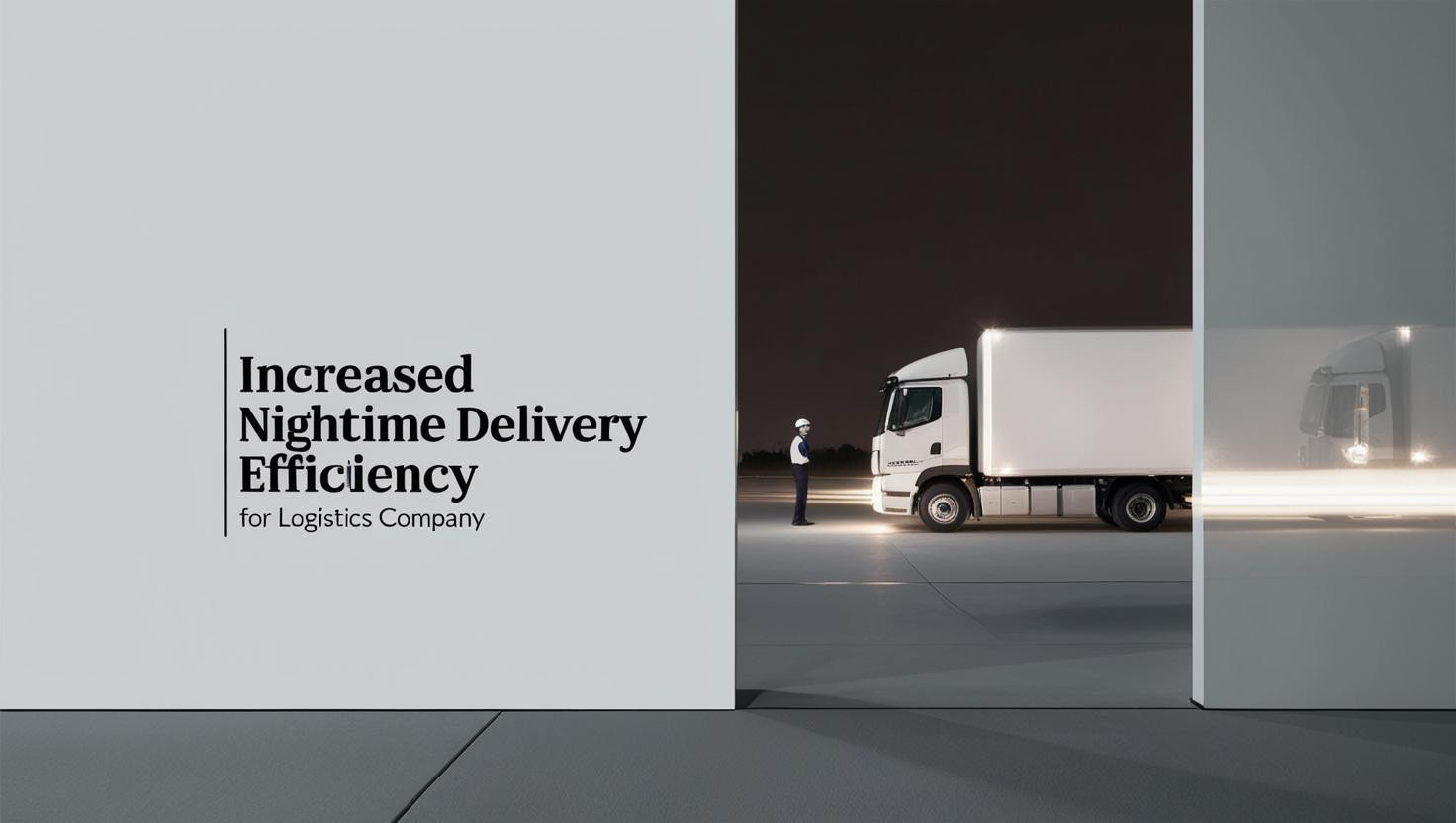 Latest company case about Increased Nighttime Delivery Efficiency for a Logistics Company