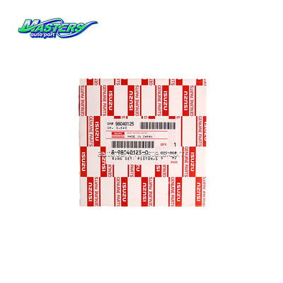 Masters 8-98040125-0 Piston Ring Set 8980401250 For ISUZU 700P 4HK1 4HG1