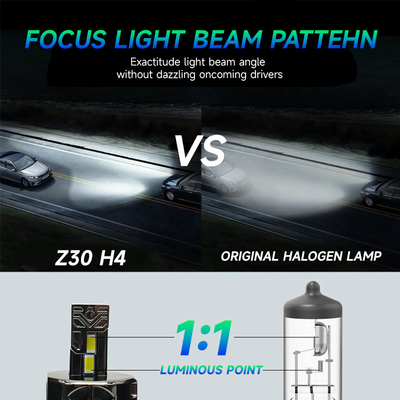 Masters Z30 130W 13000 Lumens 6500K Cool White  H1 H4 H7 LED Headlights Bulbs