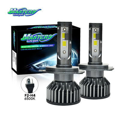 Masters F2 75W 7500 Lumens 6500k Cool White H3 H7 H11 LED Headlights Bulbs