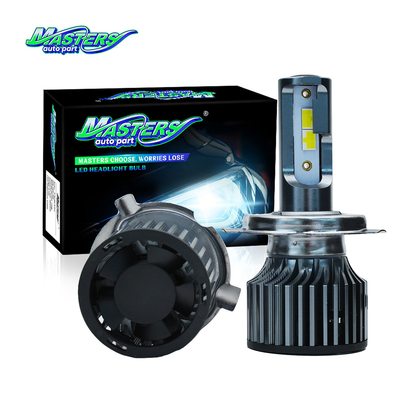 Masters X40 80W 8000LM 6000K 4060 Chips H4/H7 LED Headlight Bulb
