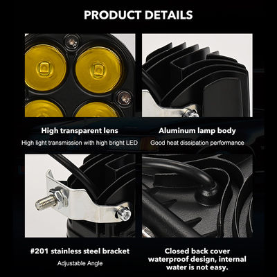 40W 1600LM XM-78-S-04P-001-R H4 LED Working Lamp 3 Inch Spotlights