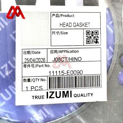 11115-E0090 Engine Cylinder Head Gasket Seal Gasket Accessories For Hino J08C Commercial Truck