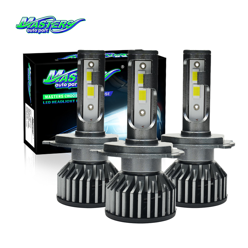 Masters F2 75W 7500 Lumens 6500k Cool White H3 H7 H11 LED Headlights Bulbs