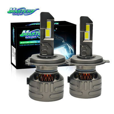 Masters KV50 160W 16000 Lumens 6500K Cool White H4 H7 9005 LED Headlight Bulbs